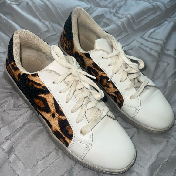 Vintage Havana Look Alike Cheeta and Black Sparkly Shoes - Picture 5 of 5